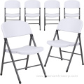 330 lbs Capacity White Plastic Folding Chair